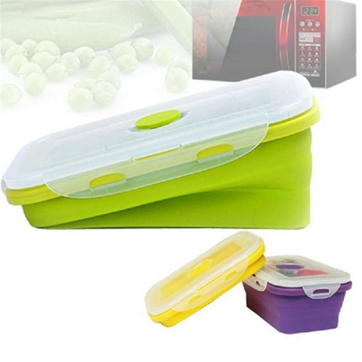 Foldable Cereal Fruit Food Storage Container Bento Picnic Lunch Box Kitchen Tool freeshipping - Etreasurs
