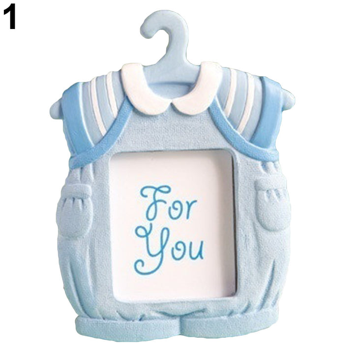 Cute Mini Dress Shape Photo Frame Baby Kids Birthday Synthetic Resin Photo Frame freeshipping - Etreasurs