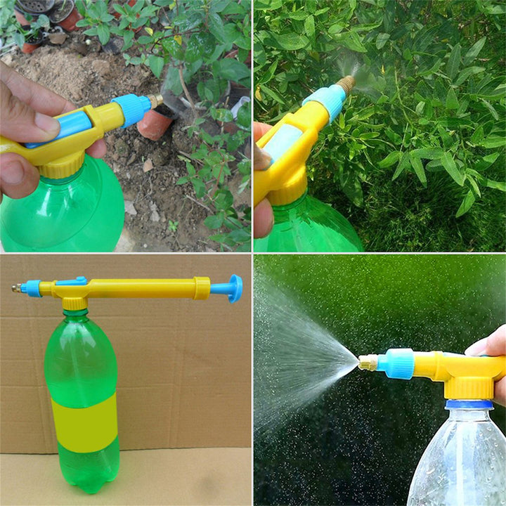 Garden Mini Juice Bottles Interface Trolley Gun Pressure Watering Sprayer Head freeshipping - Etreasurs