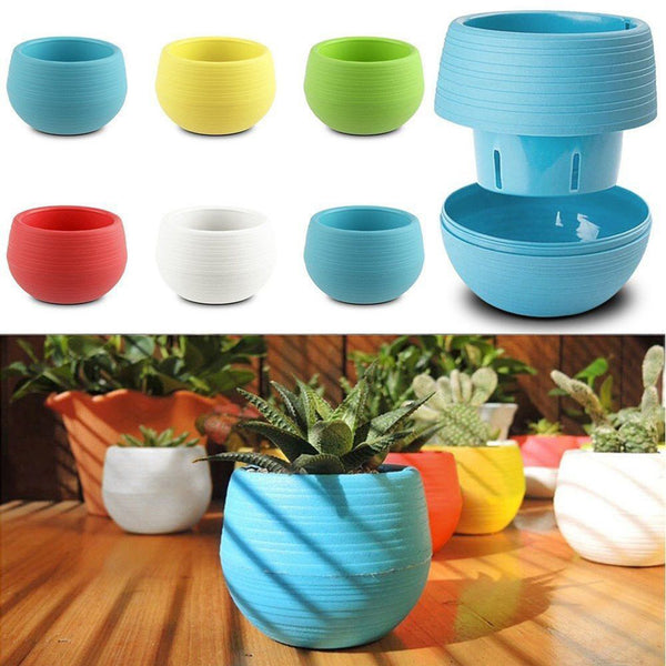 Cute Succulent Plants Flower Pot Saucer Tray Planter Home Desk Garden Decor freeshipping - Etreasurs