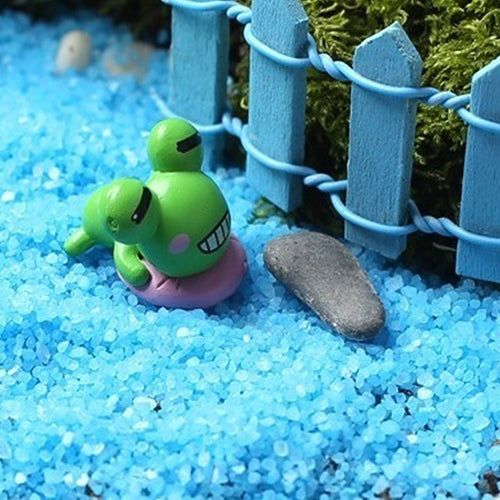 1Bag Blue Sand for Miniatures Fairy Garden Moss Terrarium Decor Crafts Bonsai freeshipping - Etreasurs