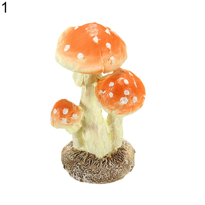 Mushroom Toadstool Miniature Ornament Fairy Garden Terrarium Dollhouse Decor freeshipping - Etreasurs