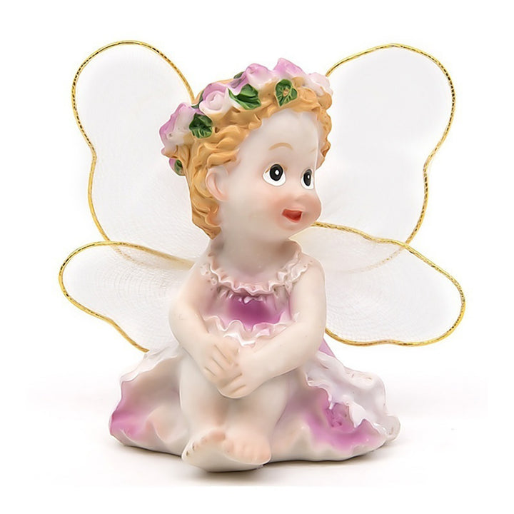 4Pcs/Set Fairy Garden DIY Flower Angels Ornament Miniature Decor Resin Figurines freeshipping - Etreasurs