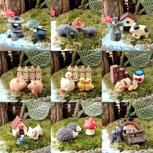 3Pcs Dollhouse Bonsai Craft Micro Landscape DIY Flower Pot Miniature Decor Set freeshipping - Etreasurs