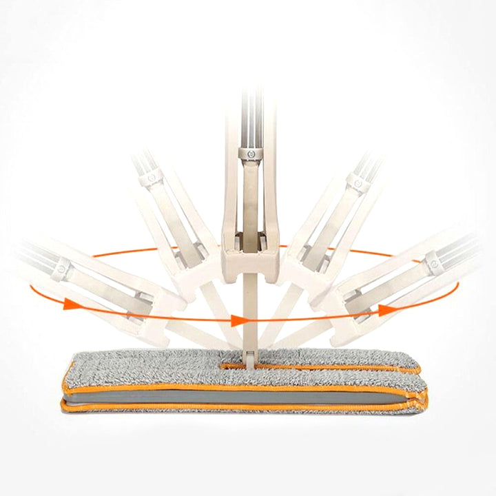 360 Degrees Lazy Double-Sided Flat Mop Hands-Free Washable Floor Cleaning Tool freeshipping - Etreasurs