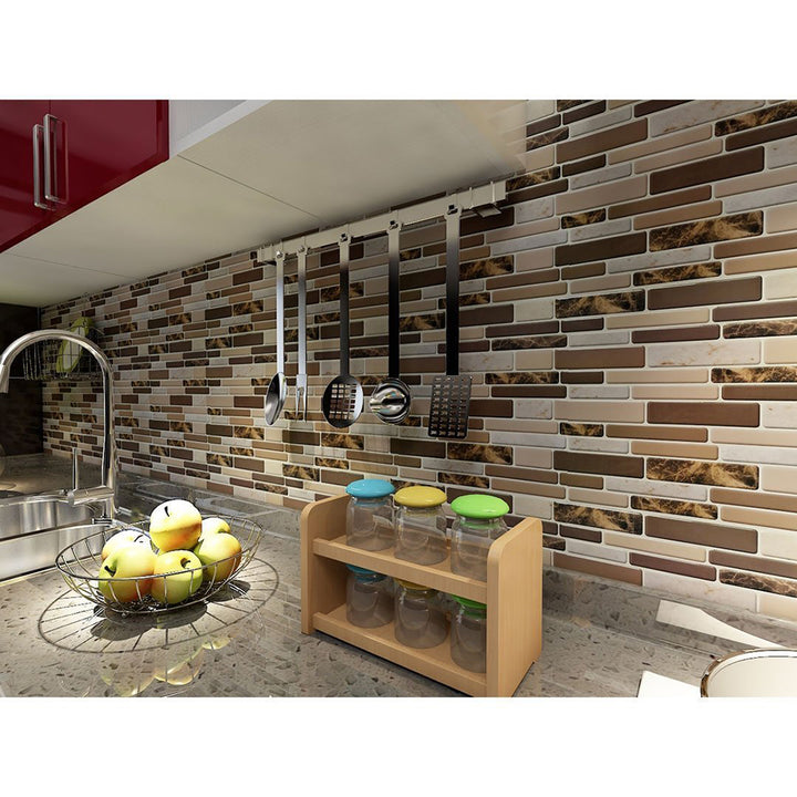 Kitchen 3D Tile Style Self-Adhesive Wall Sticker Wallpaper Home DIY Decoration freeshipping - Etreasurs