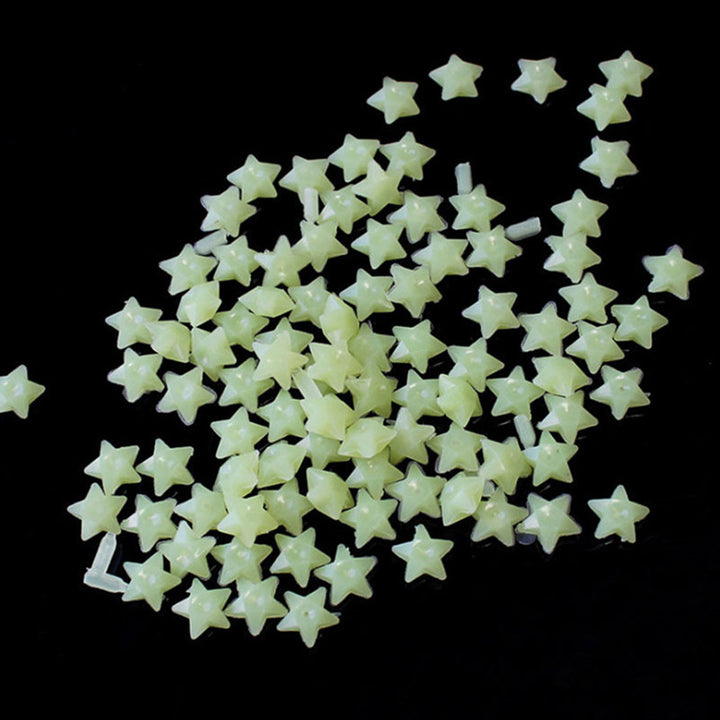 200Pcs 3D Stars Glow In The Dark Luminous Fluorescent Wall Stickers Home Decor freeshipping - Etreasurs