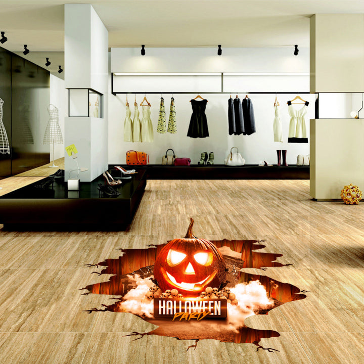 Halloween Wall Floor Pumpkin Skull Decal Sticker Mural Home Party Decoration freeshipping - Etreasurs