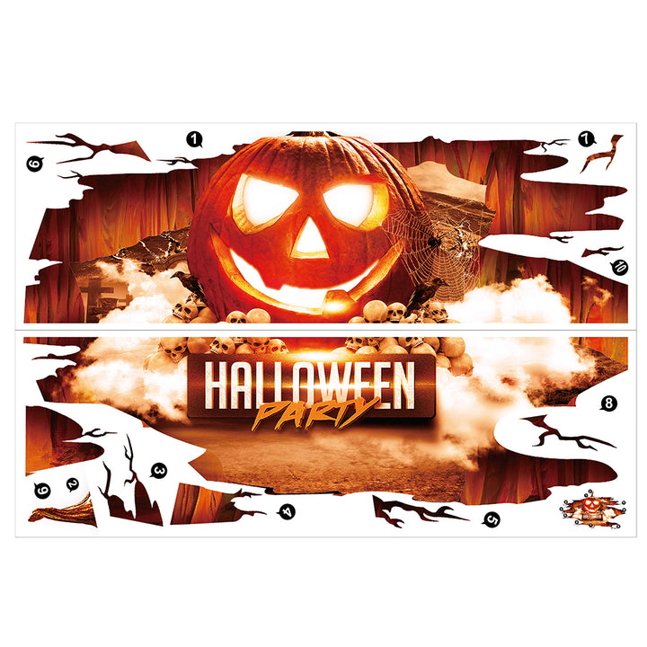 Halloween Wall Floor Pumpkin Skull Decal Sticker Mural Home Party Decoration freeshipping - Etreasurs