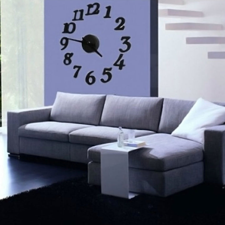 Modern Arabic Numbers Analog DIY 3D Wall Clock House Home Room Office Decoration freeshipping - Etreasurs