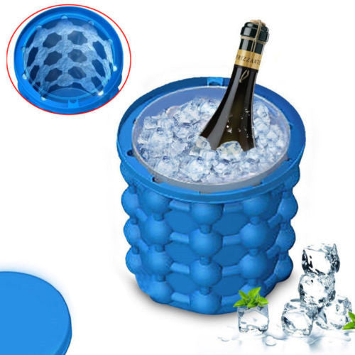 Reusable Silicone Ice Cube Bag Maker Cubes Ball Save Wine Gel Space Genie Bucket freeshipping - Etreasurs