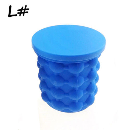 Reusable Silicone Ice Cube Bag Maker Cubes Ball Save Wine Gel Space Genie Bucket freeshipping - Etreasurs