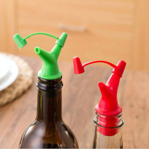 Bottle Cork Pourer Spout Stopper Dispenser for Wine Olive Oil Vinegar freeshipping - Etreasurs