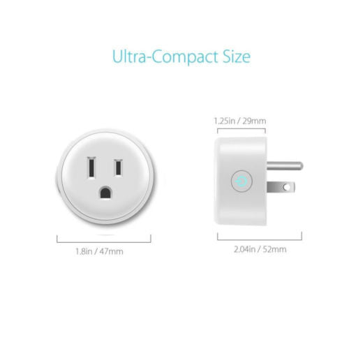 Smart Mini WiFi Plug Outlet Switch work with Google Home Remote freeshipping - Etreasurs