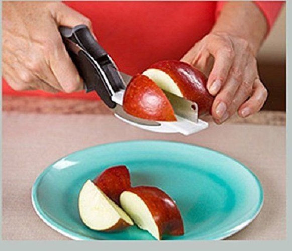 2 In 1 Clever Cutter Knife and Cutting Board Scissors Smart Tool As Seen on TV freeshipping - Etreasurs