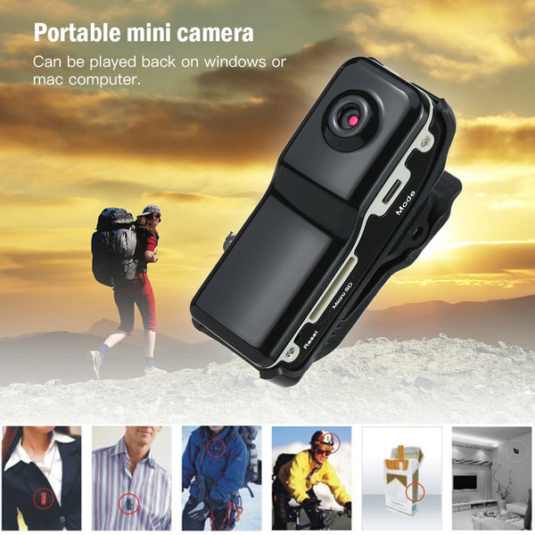 Wireless Aerial Mini Camera Digital Video Recorder Clip On Cam Pocket Camcorder freeshipping - Etreasurs