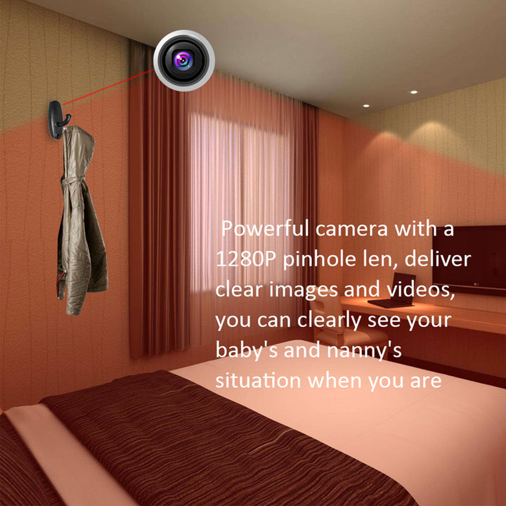 Home Hidden Pinhole Clothes Hook Camera Motion Detection Audio Video Recorder freeshipping - Etreasurs