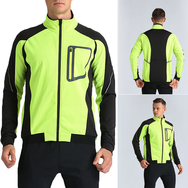 Winter Warm Outdoor Windproof Rain-proof Cycling Jacket Men Long Sleeve Coat freeshipping - Etreasurs