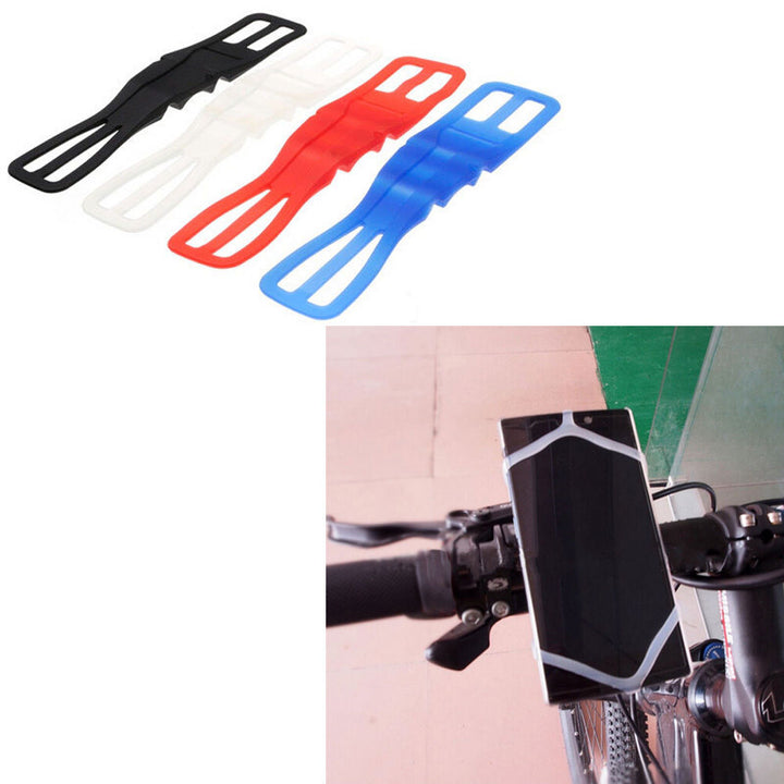 Bike Bicycle Handlebar Mount Silicone Strap Mobile Phone Holder Stand Bracket freeshipping - Etreasurs