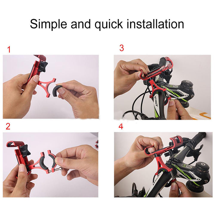 Aluminum Alloy 360° Rotating Bike Bicycle Handlebar Mount Phone Holder Bracket freeshipping - Etreasurs