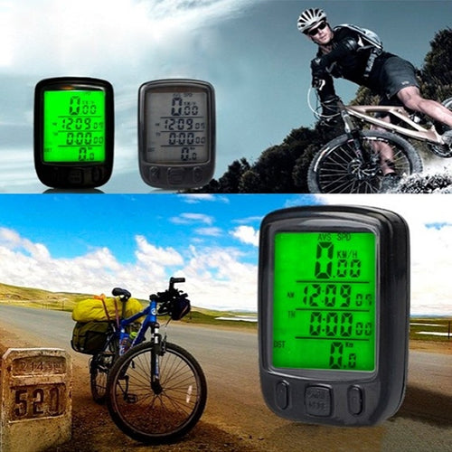 Bicycle Cycling Computer LCD Odometer Waterproof Backlight Bike Cycle Speedometer freeshipping - Etreasurs