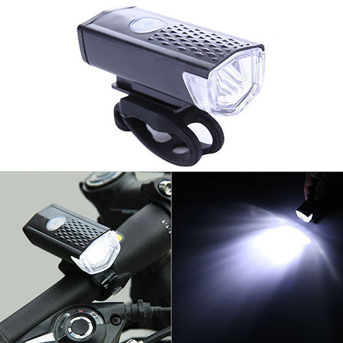 300LM USB Rechargeable Bike Front Head Light 3 Modes Bicycle Cycling LED Lamp freeshipping - Etreasurs