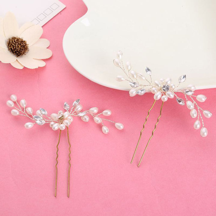 1Pc Women Fashion Shiny Faux Pearl Charm Hairpin Hair Clasp Cute Clip Gift freeshipping - Etreasurs