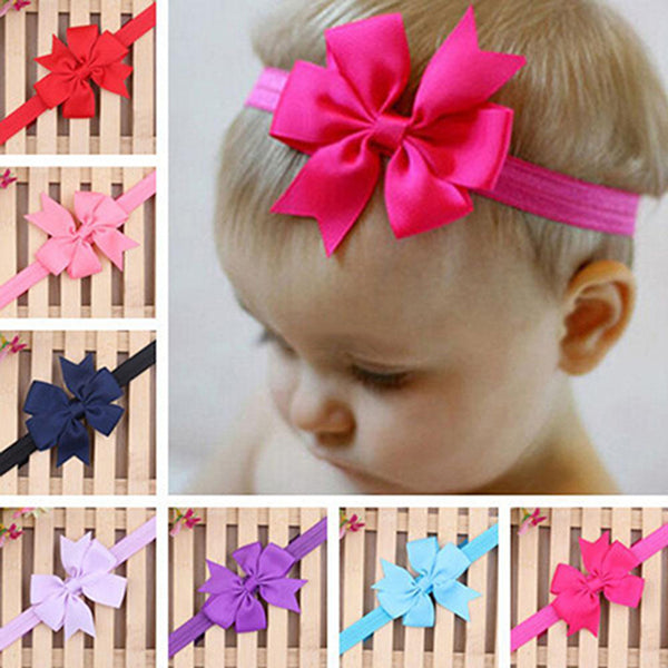 Toddler Girl Little Princess Cute Bowknot Baby Headband Hair Accessory Headwear freeshipping - Etreasurs