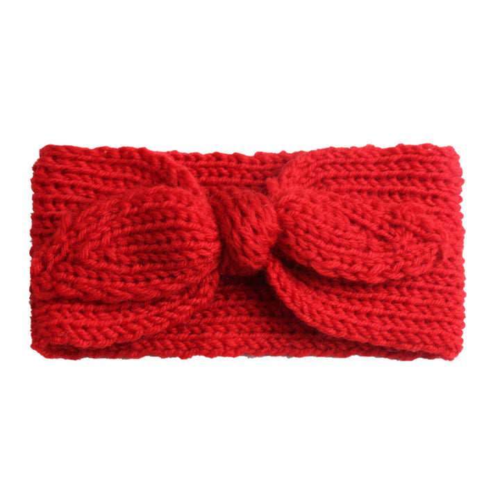 Lovely Bowknot Knitted Soft Elastic Hair Band Infant Baby Headband Headwear freeshipping - Etreasurs