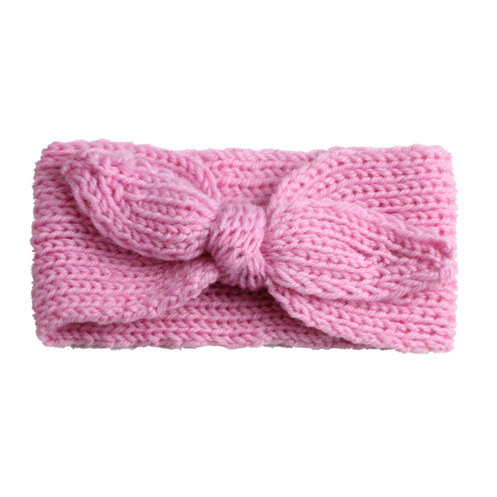 Lovely Bowknot Knitted Soft Elastic Hair Band Infant Baby Headband Headwear freeshipping - Etreasurs