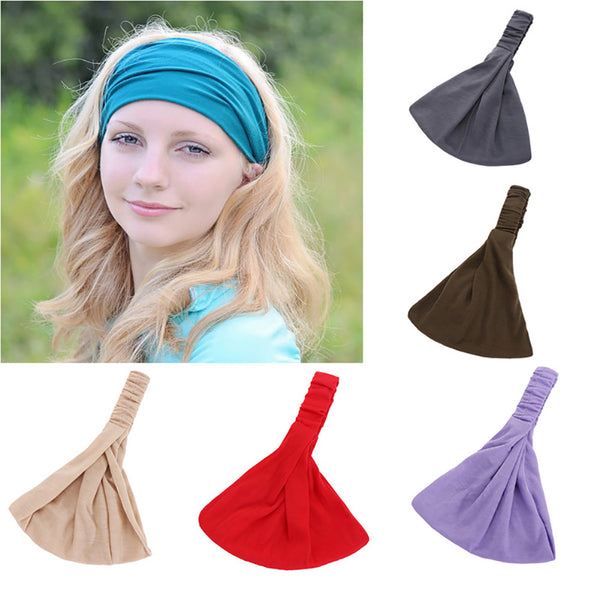 Solid Color Cosmetic Bath Shower Makeup Wash Face Hair Holder Headband Hairband freeshipping - Etreasurs