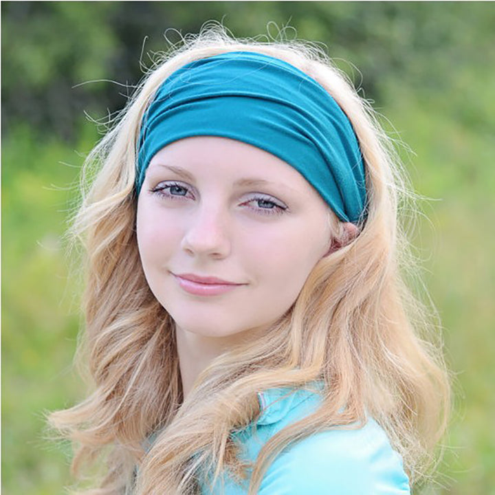 Solid Color Cosmetic Bath Shower Makeup Wash Face Hair Holder Headband Hairband freeshipping - Etreasurs