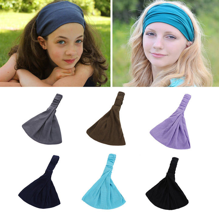 Solid Color Cosmetic Bath Shower Makeup Wash Face Hair Holder Headband Hairband freeshipping - Etreasurs