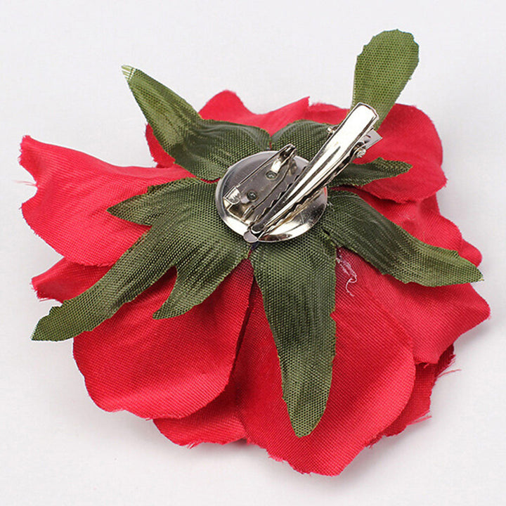 Rose Flower Hairpin Brooch Wedding Bridal Bridesmaid Party Accessories Hair Clip freeshipping - Etreasurs