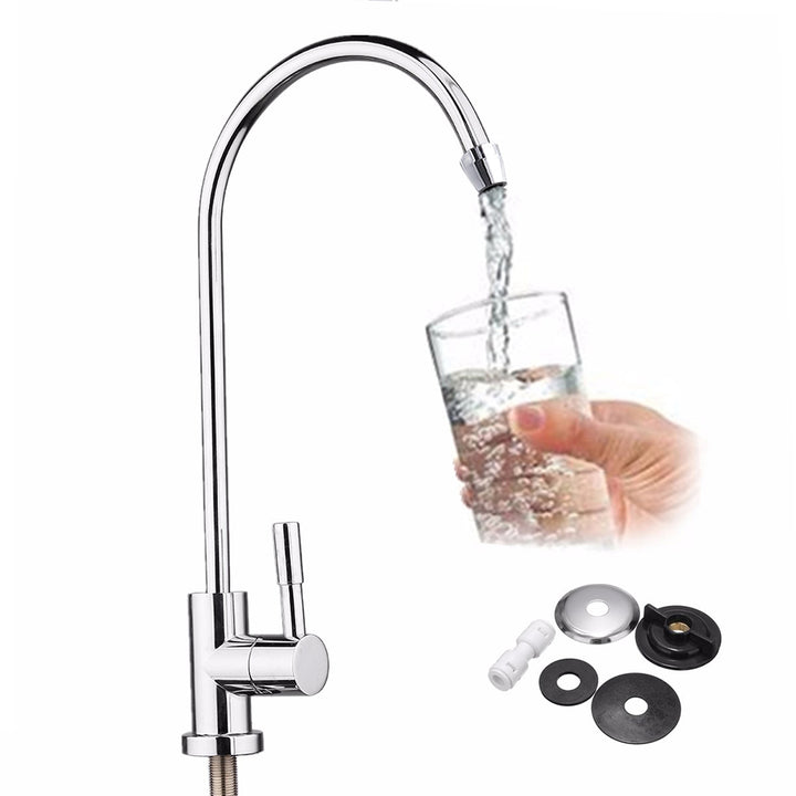 Gooseneck Type Kitchen RO Drinking Water Filter Faucet Reverse Osmosis Sink Tap freeshipping - Etreasurs