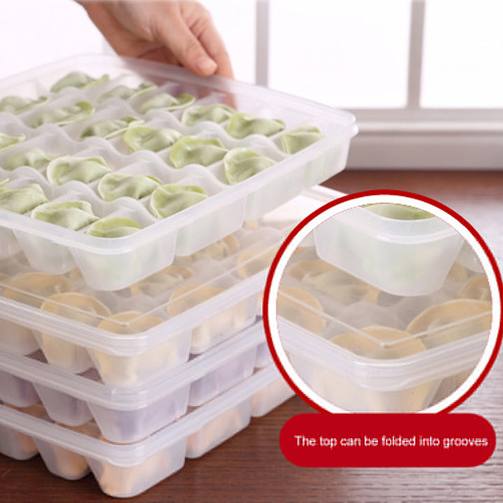 Dumpling Frozen Box Case Refrigerator Storage Organizer Food Crisper Container freeshipping - Etreasurs