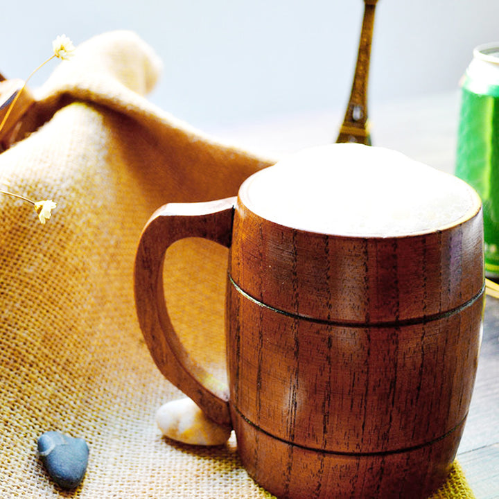 320ml Wooden Beer Tea Coffee Cup Water Heatproof Home Office Party Drinkware freeshipping - Etreasurs