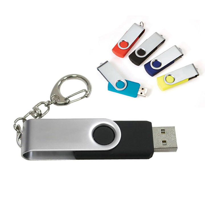 USB 2.0 Flash Memory Stick Pen Drive U Disk Swivel Key 64GB 32GB 16GB 8GB 4GB freeshipping - Etreasurs