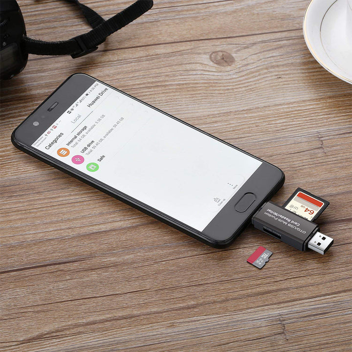 2-in-1 USB 3.0 Micro-USB TF SD Micro-SD High Speed Multiple Memory Card Reader freeshipping - Etreasurs