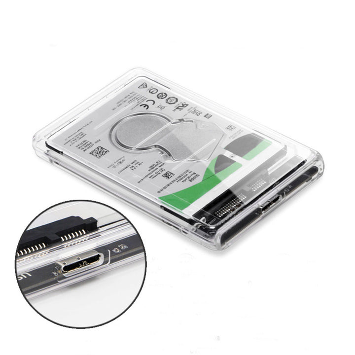 Transparent 2.5 Inch SATA to USB3.0 Mobile HDD SSD Case Box External Enclosure freeshipping - Etreasurs