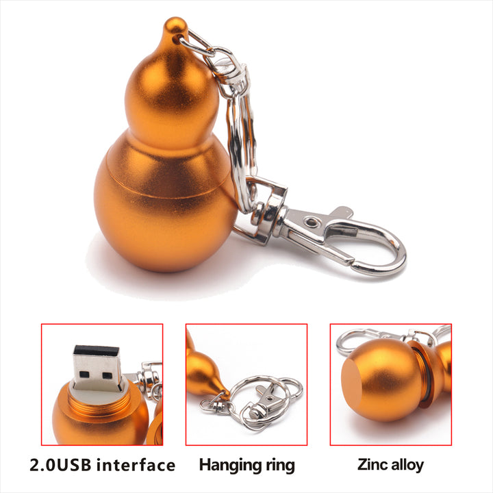 Creative Gourd Shape High Speed USB Flash Memory Stick U Disk with Keychain freeshipping - Etreasurs