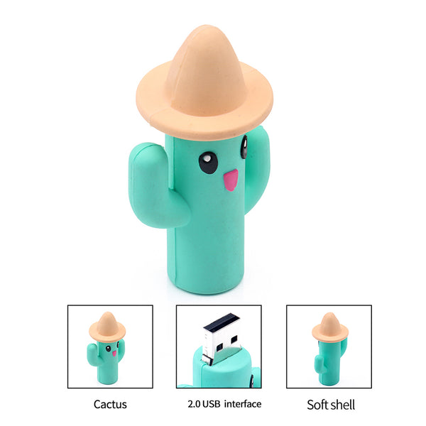 Lovely Cartoon Cactus USB Flash Drive Memory Stick U Disk for Notebook Laptop PC freeshipping - Etreasurs