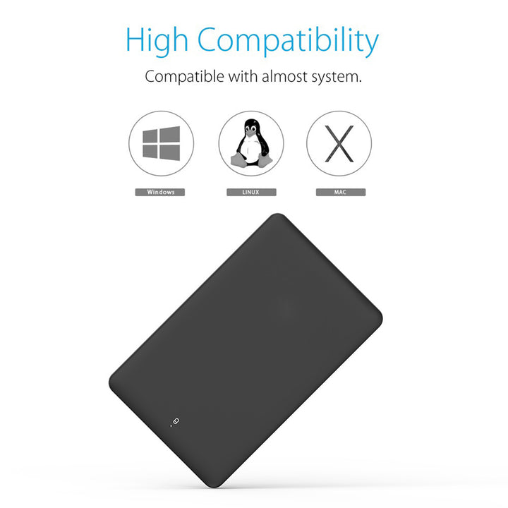 2.5inch External HDD Box Hard Disk Support 2TB SATA to USB3.0 SSD Enclosure Case freeshipping - Etreasurs