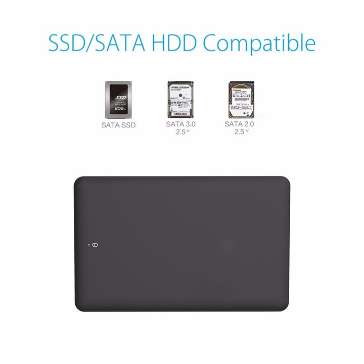 2.5inch External HDD Box Hard Disk Support 2TB SATA to USB3.0 SSD Enclosure Case freeshipping - Etreasurs