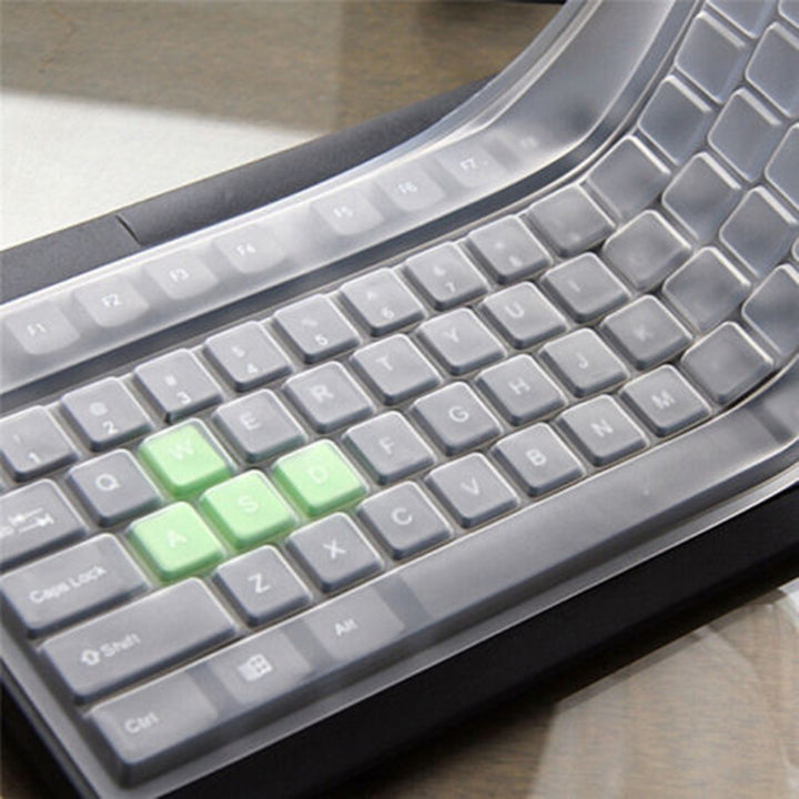 Universal Silicone Desktop Computer Keyboard Cover Skin Protector Film Cover freeshipping - Etreasurs