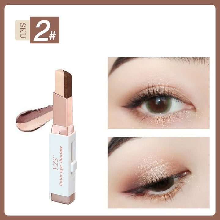 Cosmetics Two Tone Eyeshadow Bar Makeup Eyeshadow Stick freeshipping - Etreasurs