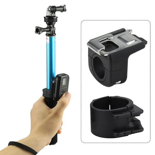 Gopro Remote Control Mount Pole Buckle Holder for GoPro 4 3 5 HERO4 HERO5 3+ Session Go pro Monopod Selfie Stick WIFI Remoter freeshipping - Etreasurs