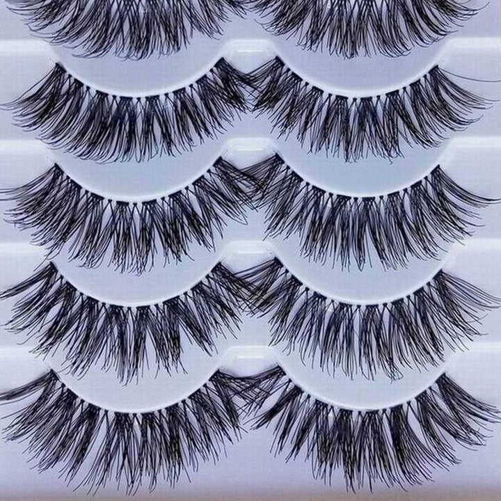 5 Pairs Makeup Handmade Natural Long Volume False Eyelashes Lashes Extensions freeshipping - Etreasurs