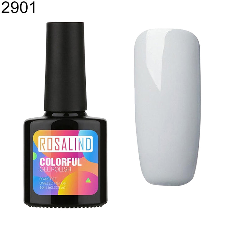 10ml Nail Art Soak-Off UV Polish Gel Solid Color Long Lasting Varnish Manicure freeshipping - Etreasurs