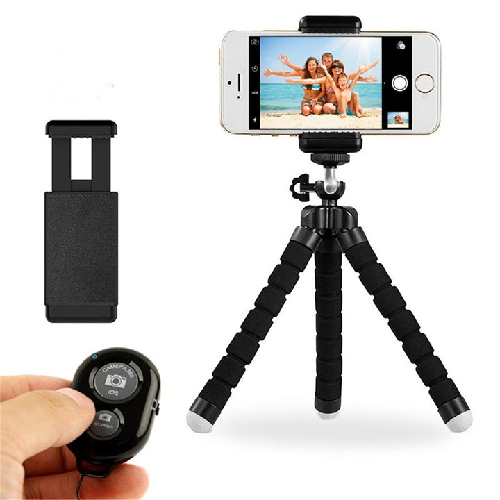Phone General Sponge Octopus Tripod with Bluetooth Remote Control freeshipping - Etreasurs